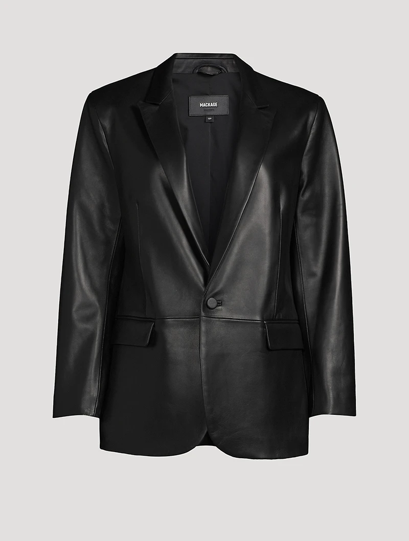 Caprice Leather Blazer