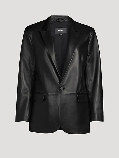 Caprice Leather Blazer