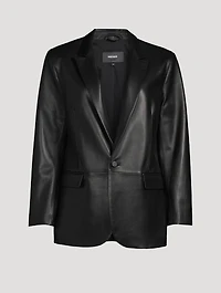 Caprice Leather Blazer