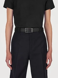 Gancini Leather Reversible Belt