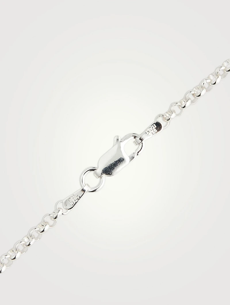 Silver Dice Pendant Necklace