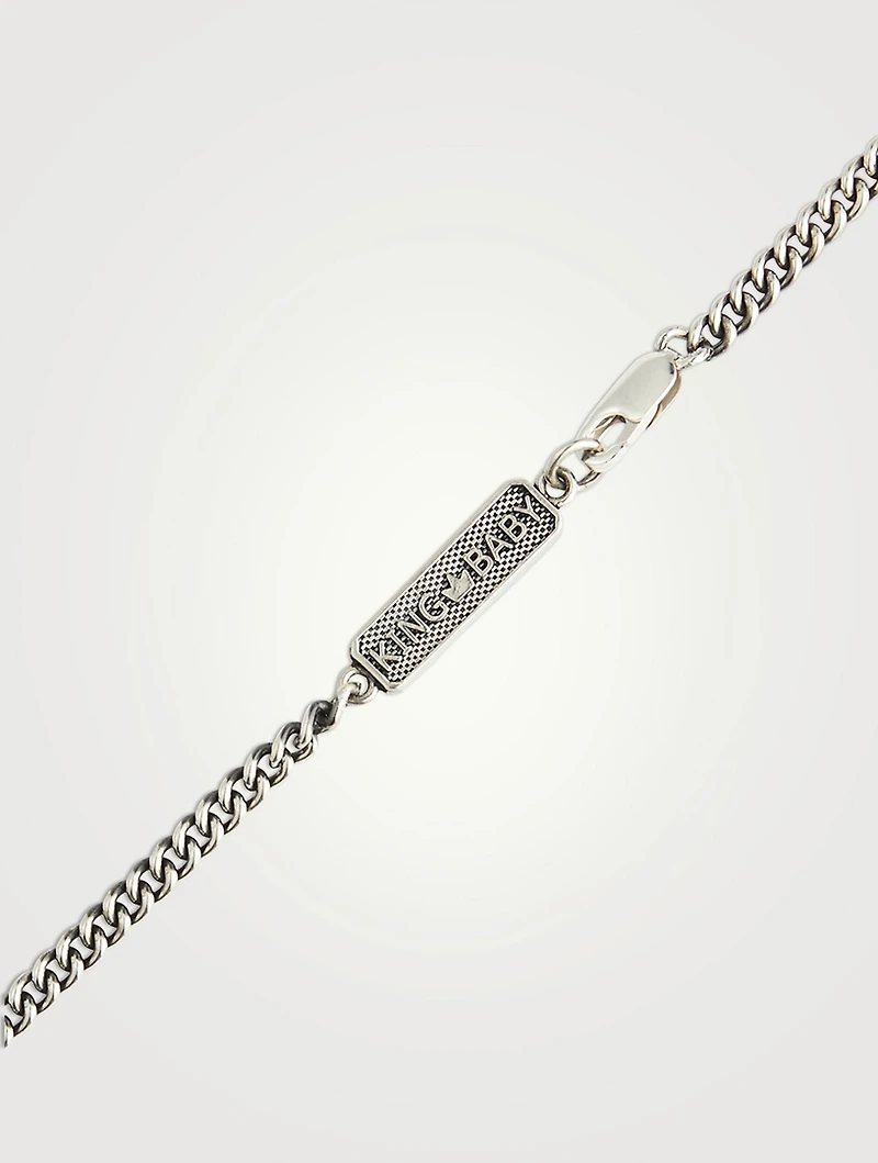 Silver Dagger Pendant Necklace