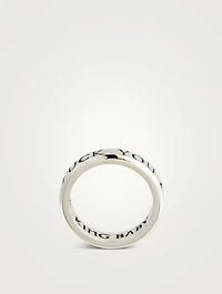 Silver Stackable F You Ring