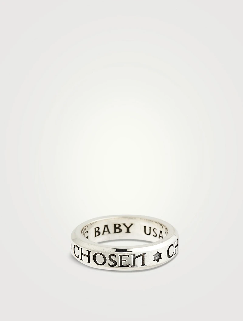Silver Stackable Chosen Ring