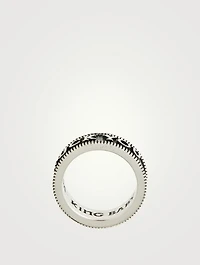 Silver Stackable Coin Edge F You Ring