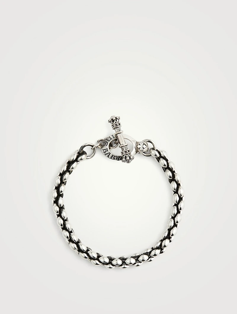 Small Silver Infinity Link Bracelet