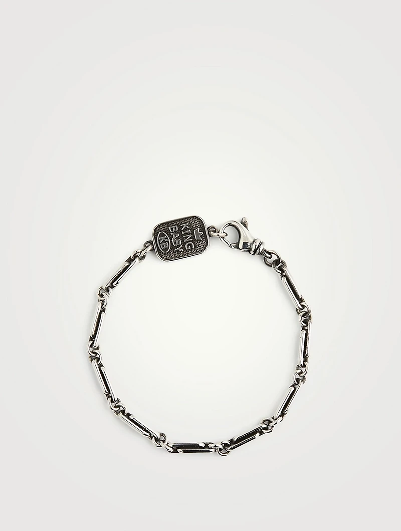 Small Silver Paperclip Bracelet