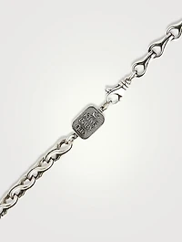 Silver Twisted Eight Link Necklace