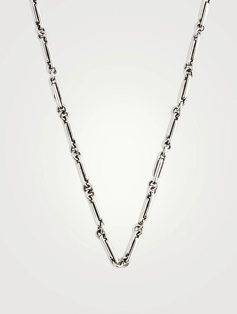 Small Silver 18-Inch Paperclip Necklace