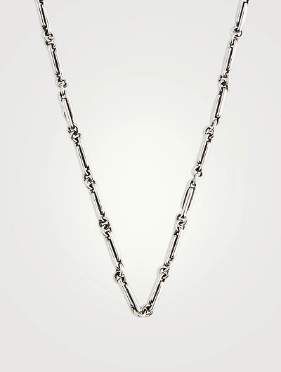 Small Silver 18-Inch Paperclip Necklace
