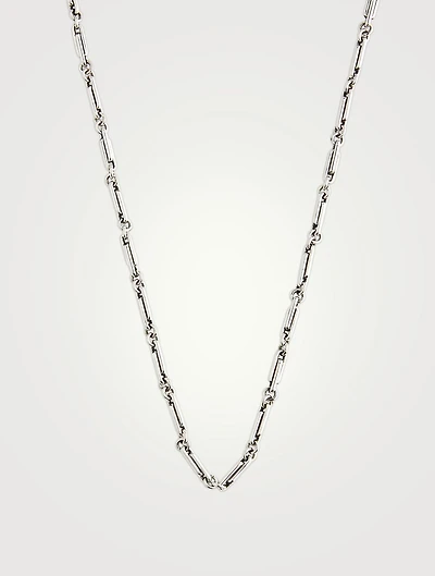 Small Silver 24-Inch Paperclip Necklace