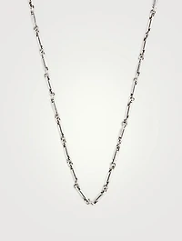 Small Silver 24-Inch Paperclip Necklace