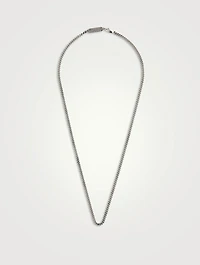 Silver Fine Curb Link Necklace