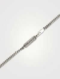 Silver Fine Curb Link Necklace