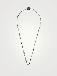 Small Silver Skull Chain Necklace