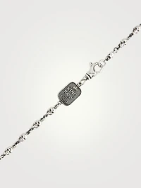 Small Silver Skull Chain Necklace