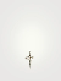 Silver Classic Dagger Stud Earrings