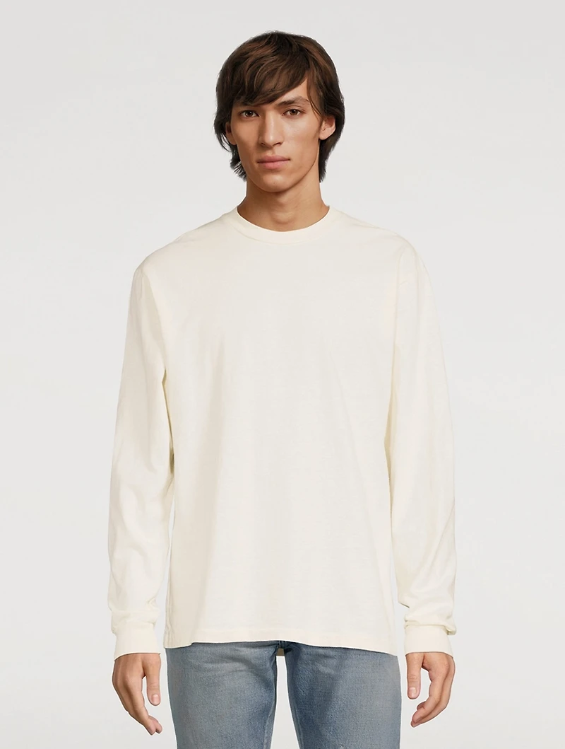 University Cotton Long-Sleeve T-Shirt