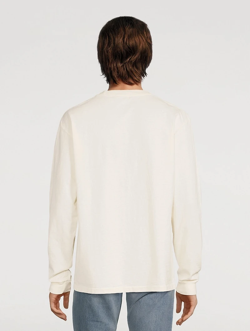University Cotton Long-Sleeve T-Shirt