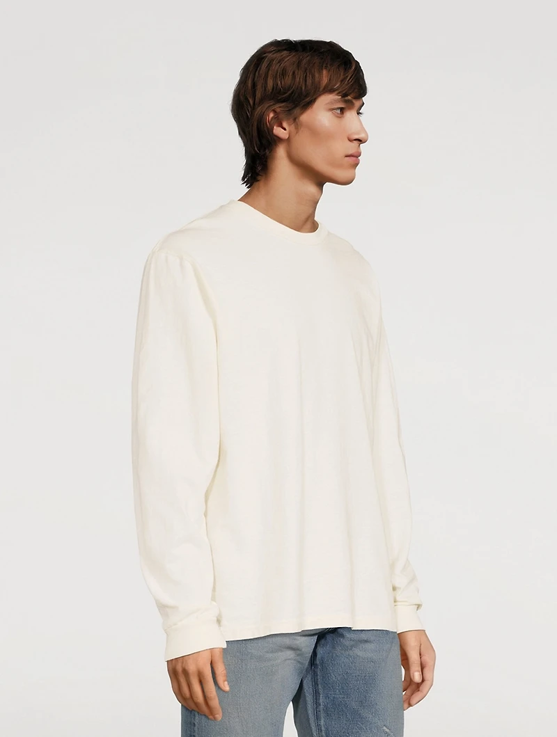 University Cotton Long-Sleeve T-Shirt
