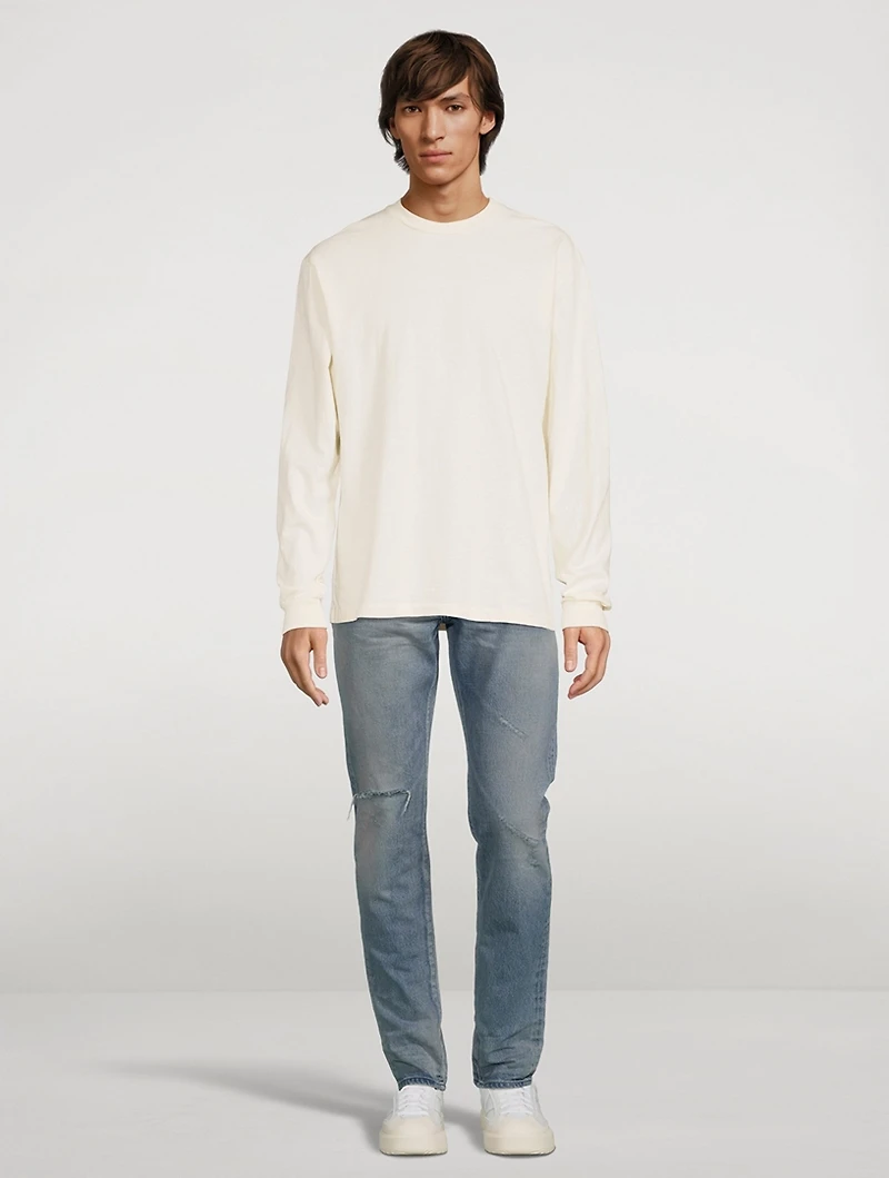 University Cotton Long-Sleeve T-Shirt