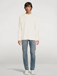 University Cotton Long-Sleeve T-Shirt