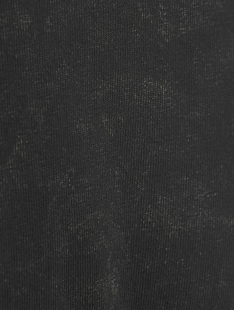 Mineral Wash Cropped Cotton T-Shirt
