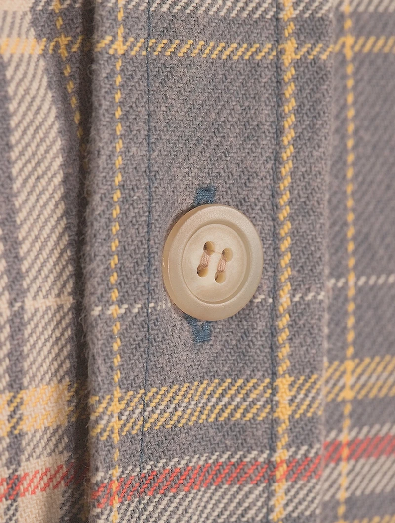 Hemi Cotton Oversized Shirt Plaid Print