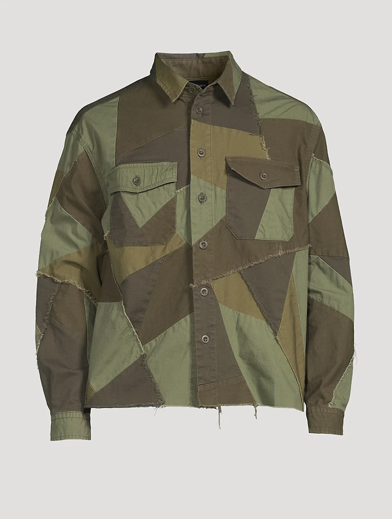 Patchwork Military Shirt