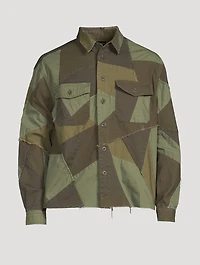 Patchwork Military Shirt