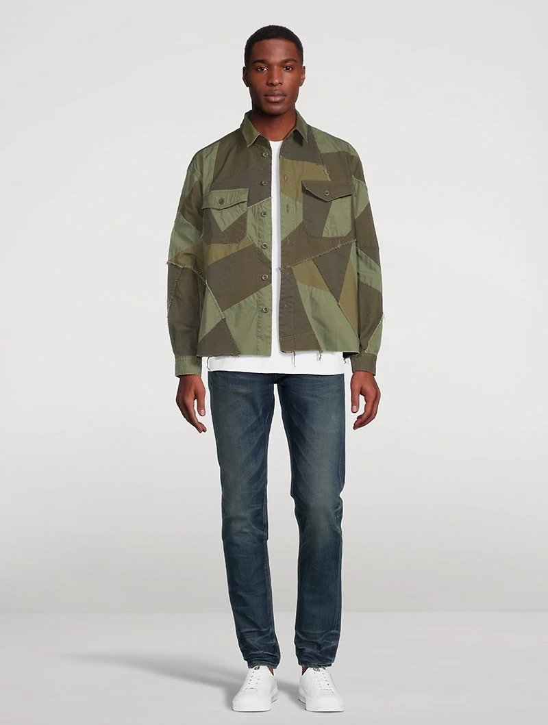 Patchwork Military Shirt