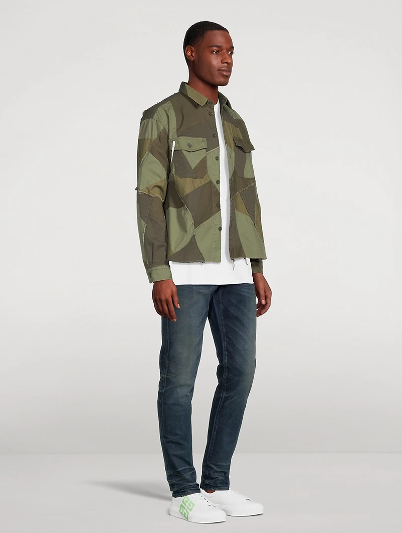 Patchwork Military Shirt