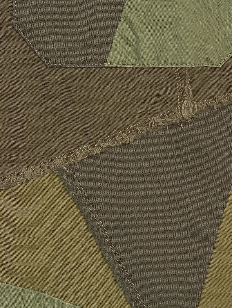 Patchwork Military Shirt
