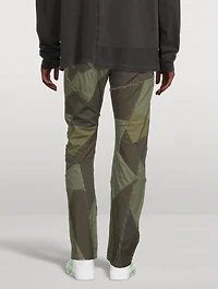 Patchwork Straight-Leg Jeans