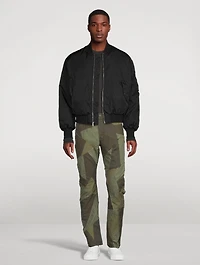 Patchwork Straight-Leg Jeans