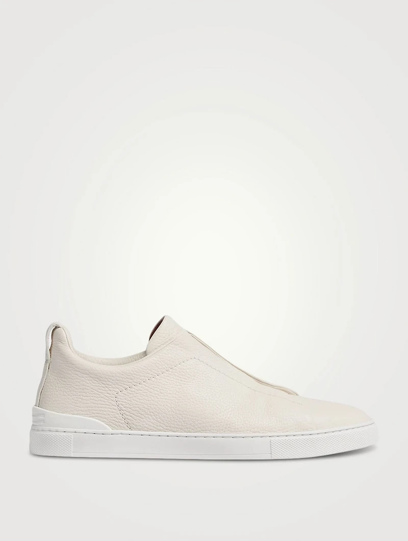 Deerskin Triple Stitch Sneakers