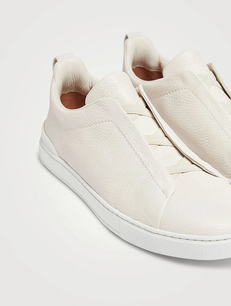 Deerskin Triple Stitch Sneakers