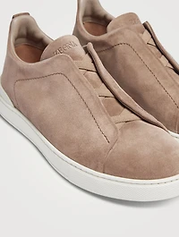 Suede Triple Stitch Sneakers