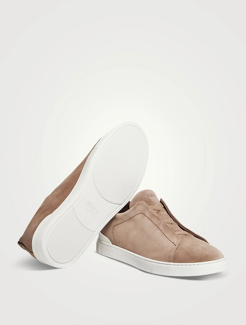 Suede Triple Stitch Sneakers