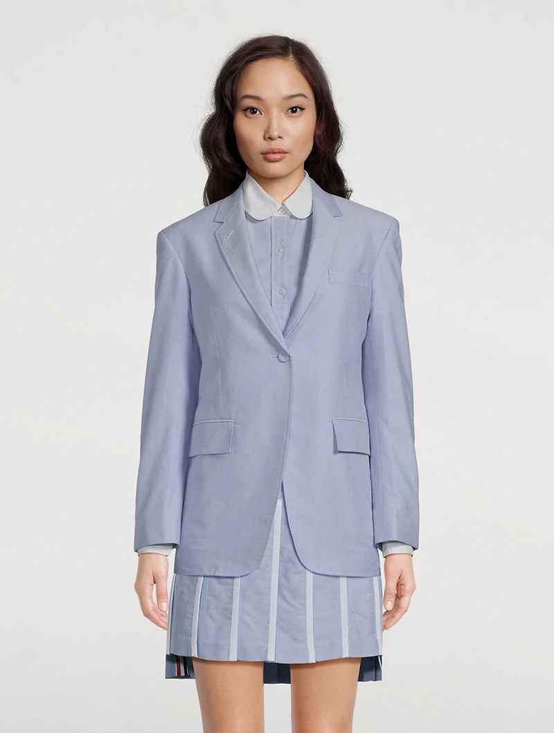 Oxford Elgonated Single-Button Sportcoat