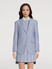 Oxford Elgonated Single-Button Sportcoat