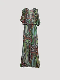 Marmo Silk Creponne Beach Robe
