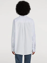 Cotton Shirt Multi-Stripe Print