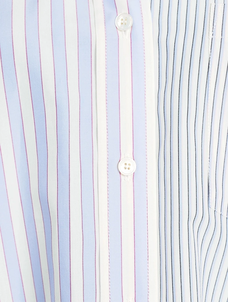 Cotton Shirt Multi-Stripe Print