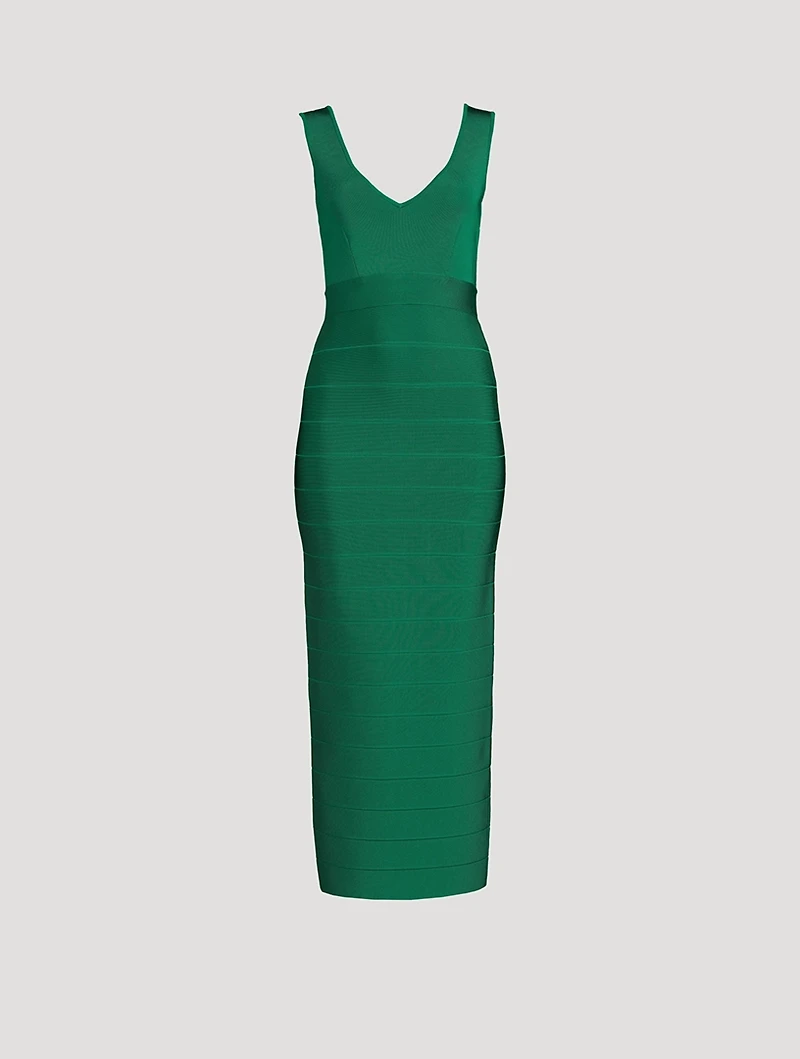 Icon Plunging V-Neck Gown
