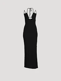 Strappy Knit Maxi Dress