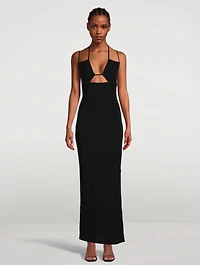 Strappy Knit Maxi Dress