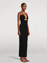 Strappy Knit Maxi Dress