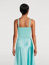 Ribbed Sweetheart Bralette Camisole