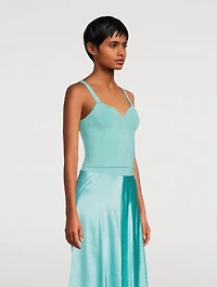 Ribbed Sweetheart Bralette Camisole